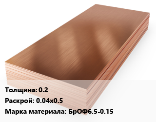 Бронзовый лист 0.2 0.04х0.5 Марка: БрОФ6.5-0.15, кг цена от 1710 сом / шт, где купить, условия доставки в Оше и Ошской области